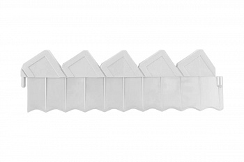 Ограждение для клумб Grinda 288 см, белое 8-422305_z01