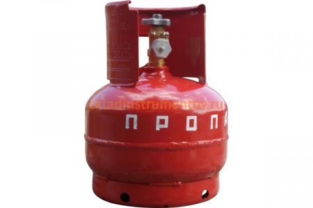 Баллон пропановый 5 л бытовой с вентилем ВБ-2 Волчанск СПЕЦ СВ-БАЛ5В