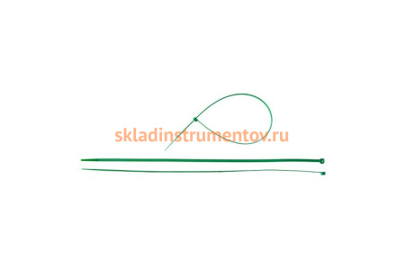 Нейлоновый хомут Зубр МАСТЕР зеленый 3,6 мм x 300 мм, 100 шт 309060-36-300