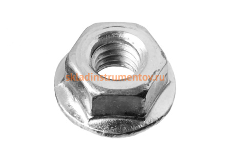 Гайка с фланцем ЗУБР DIN 6923, M12, 5 кг, (примерно 263 шт.) кл. пр. 8, оцинкованная, 303630-12