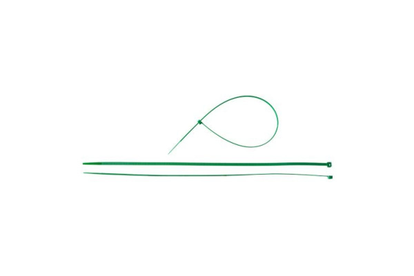 Нейлоновый хомут Зубр МАСТЕР зеленый 3,6 мм x 300 мм, 100 шт 309060-36-300