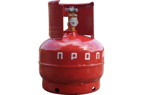 Баллон пропановый 5 л бытовой с вентилем ВБ-2 Волчанск СПЕЦ СВ-БАЛ5В