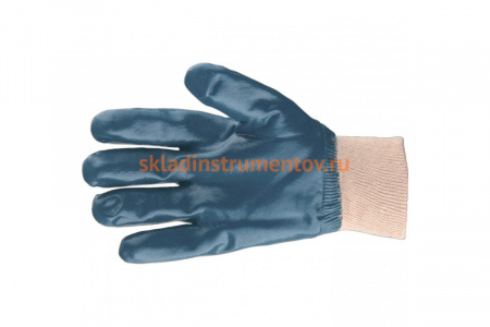 Трикотажные перчатки с обливом из бутадиен-нитрильного каучука СИБРТЕХ манжет, M 67830