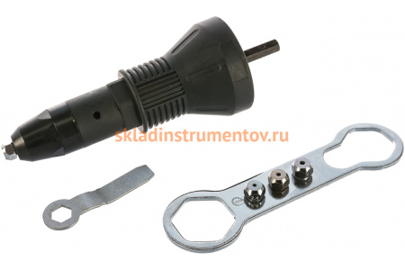 Насадка-заклепочник 2.4-4.8 мм для шуруповерта ПРАКТИКА 791-608