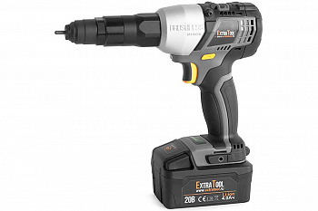 Аккумуляторный резьбовой заклепочник EXTRATOOL RV-20103