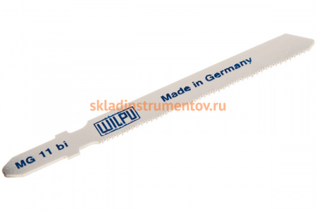 Пилка по металлу MG 11 bi (5 шт; 76.5х7.8х1 мм; 55 мм; 21 TPI; BiM) WILPU 255100005