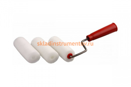 Мини-валик РАДУГА, в наборе с 2 запасными шубками, 40x65мм Зубр 0363-06