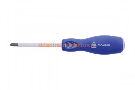Силовая крестовая отвёртка МАСТАК Phillips 1x75 мм 041-01752H