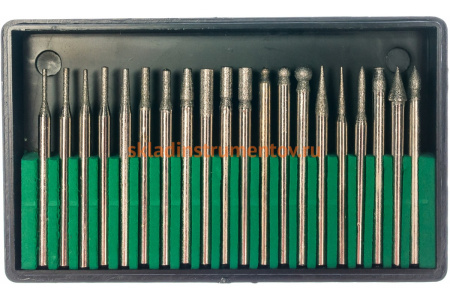 Набор абразивных шарошек по металлу КУРС 20 шт. 36483