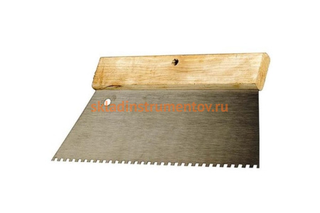 Малярный шпатель, зуб 4х4мм, 180мм STAYER 1025-4-18