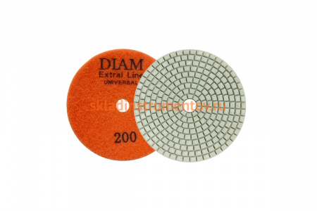 Круг алмазный гибкий шлифовальный Extra Line Universal №200 (100х2.5 мм; сухая/мокрая) DIAM 000674