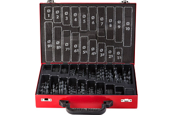 Набор сверл по металлу МАСТЕР (170 шт; Р4М2; 1-10 мм) Зубр 29605-H170