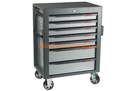 Тележка инструментальная (7 секций, серая, на колесах) JTC S1074