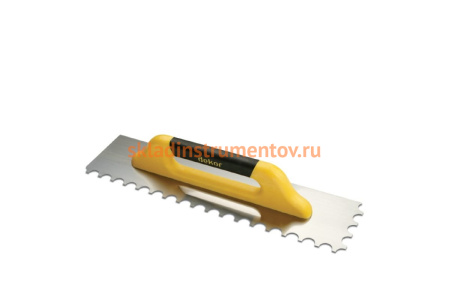 Зубчатая малка DEKOR HASSAN 120х375 мм волнообразный зуб пластиковая ручка 484