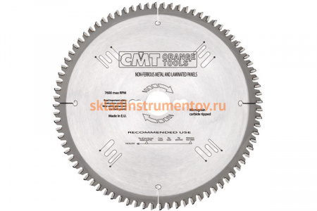 Диск пильный по металлу и ламинированным панелям (350х32х3.2/2.5 мм; Z=108) CMT 297.108.14P