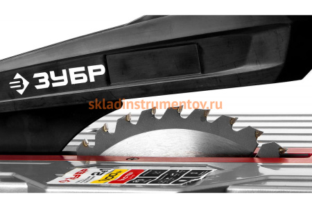 Торцовочная комбинированная пила ЗУБР ЗПТК-255-1800