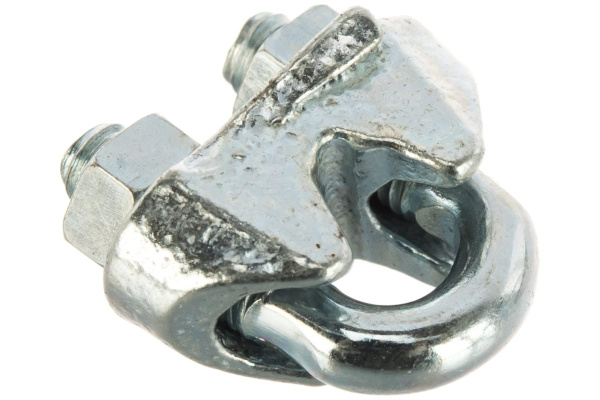 ЗУБР Зажим троса DIN 741, 5мм, 2 шт, оцинкованный, Профессионал 304416-05 ЗУБР Зажим троса DIN 741, 5мм, 2 шт, оцинкованный, Профессионал 304416-05