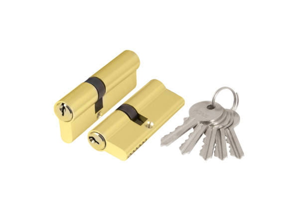 Цилиндровый механизм AJAX AX100/60 mm 25+10+25 PB латунь 5 кл. 39827