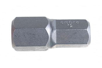 Вставка-бита 10 мм DR шестигранная, H12, 30 мм Ombra 531212