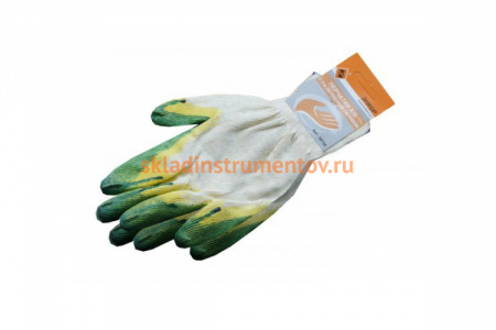 Хлопчатобумажные перчатки с двойным латексным обливом Энкор 58750