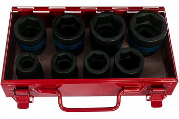 Набор ударных торцевых головок (3/4", шестигранные, 19-38 мм, 8 предметов) KING TONY 6408MP10