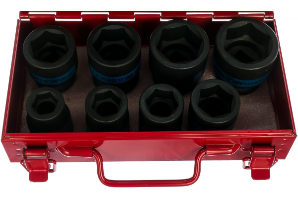 Набор ударных торцевых головок (3/4", шестигранные, 19-38 мм, 8 предметов) KING TONY 6408MP10