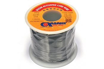 Припой (1 мм, 1 кг, Sn60/Pb40, СF10 флюс RA) ASAHI 00-00000073 Припой (1 мм, 1 кг, Sn60/Pb40, СF10 флюс RA) ASAHI 00-00000073