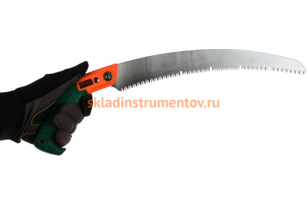 Пила самоочищающаяся изогнутое полотно в чехле, с поясным креплением SAMURAI GKC-330-LH