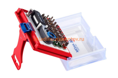Набор вставок бит 1/4, TORX, HEX, PZ, PH, SLOT, 33 предмета МАСТАК 058-10033C