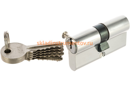 Цилиндровый механизм AJAX AX100/60 mm 25+10+25 CP хром 5 кл. 39831