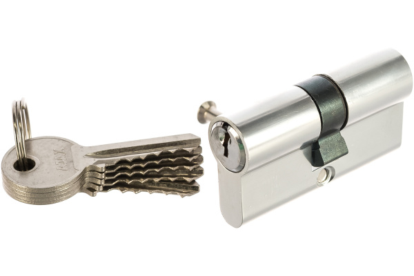 Цилиндровый механизм AJAX AX100/60 mm 25+10+25 CP хром 5 кл. 39831