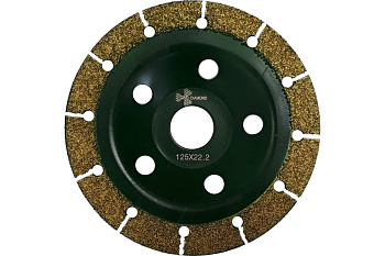Чашка шлифовальная с твердосплавным напылением (125х22.23 мм) TRIO-DIAMOND 390125