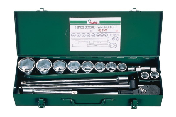 Набор инструментов на 3/4", 15шт Hans 6615M