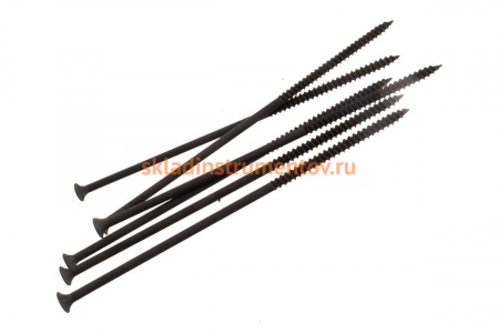 Фосфатированный саморез с мелкой резьбой по дереву/металлу Зубр PH2 4,8x152 мм 6 шт 300016-48-152