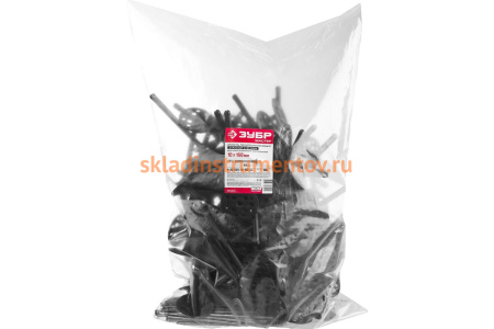 Полипропиленовый дюбель для изоляционных материалов Зубр металлический стержень, 10 x 160 мм, 100 шт, 4-301525-10-160_z01