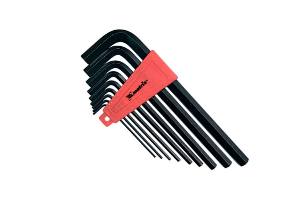 Набор шестигранных удлиненных ключей 2.0-12 мм 9 шт MATRIX 11227