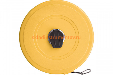 Рулетка (фибергласовая лента 10 м, пластиковый корпус) КУРС 17501