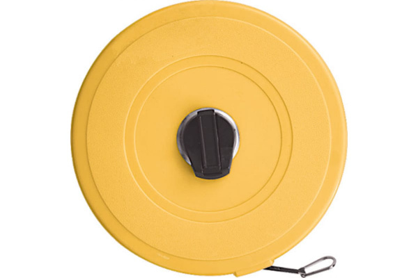 Рулетка (фибергласовая лента 10 м, пластиковый корпус) КУРС 17501