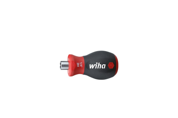 Отвертка-битодержатель Wiha SoftFinishSTUBBY 29463