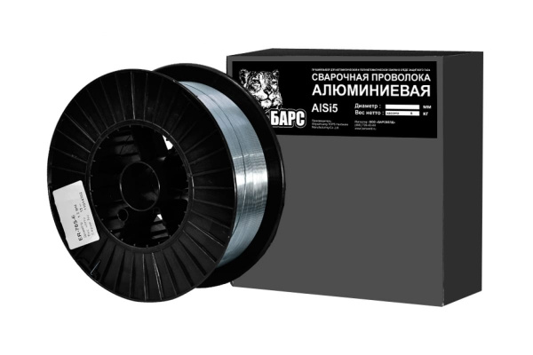 Проволока сварочная алюминиевая (1.6 мм; кассета 6 кг; СВ-АК5) AlSi5 БАРС