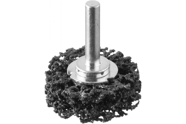Щетка дисковая ЭКСПЕРТ (38 мм; 15 мм нейлоновая проволока с абразивным покрытием, с открытой агрессивной структурой) для дрели Зубр 35162-038