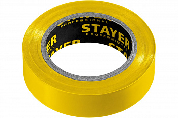 Изолента STAYER Protect-10 ПВХ 10м (0,13х15 мм), желтая 12291-Y