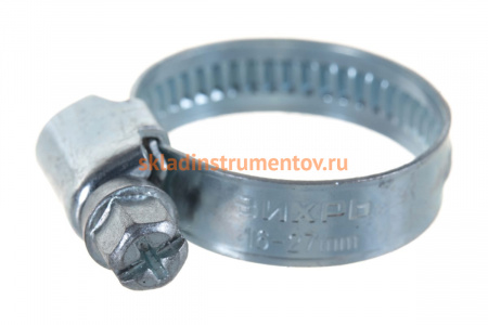 Металлический червячный хомут Вихрь 16-27, 9мм 50 шт 73/9/1/22