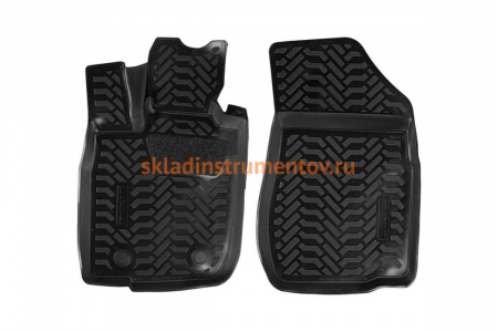 Передние ковры в салон Airline 3D с подпятником, для Lada Largus фургон 12- ACM-PS-05