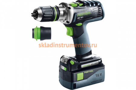 Аккумуляторная дрель-шуруповёрт FESTOOL DRC 18/4 Li 5.2-Plus-SCA 574916