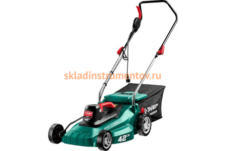 Сетевая газонокосилка ЗУБР 2000 Вт ГСЦ-42-2000