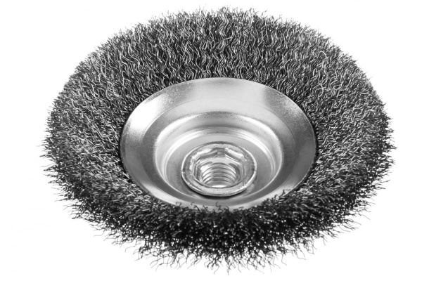 Щетка "ЭКСПЕРТ" (стальная проволока 0,3 мм, 100 мм, М14) Зубр 35265-100_z01