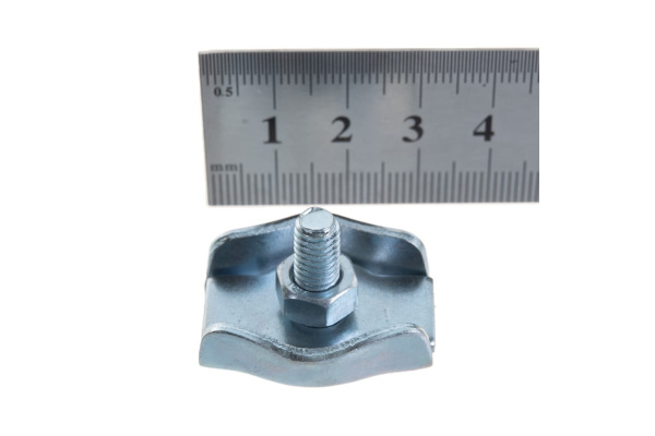 Зажим троса одинарный 2 шт. (6 мм; ТФ6) Зубр 4-304436-06 Зажим троса одинарный 2 шт. (6 мм; ТФ6) Зубр 4-304436-06