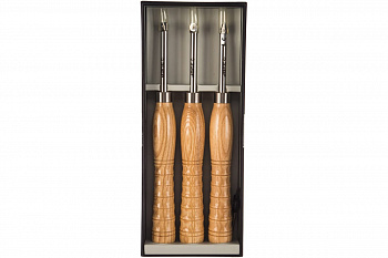 Набор токарных резцов по дереву 3шт Зубр ЭКСПЕРТ 18371-H3