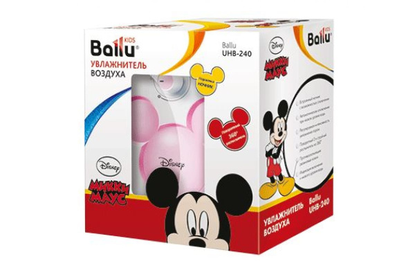 Ультразвуковой увлажнитель Ballu Disney UHB-240 pink/розовый Ультразвуковой увлажнитель Ballu Disney UHB-240 pink/розовый